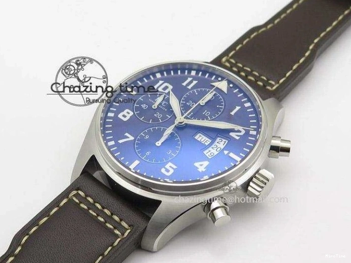 MIROTIME 0508 Pilot Chrono 377706 “Le Petit Prince” V6F Best Edition Blue Dial on Brown Leather Strap A Colorful 7387